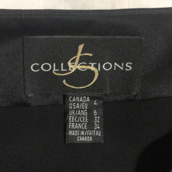 Black skirt with high slit on side. - Picture 3 of 3